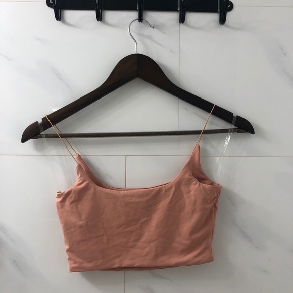 Meshki Kaiya Thin Strap Crop Top - Apricot XS - Picture 7 of 13